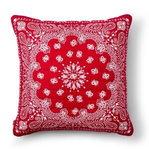 Levi's Bandana Print Throw Pillow Red/Navy